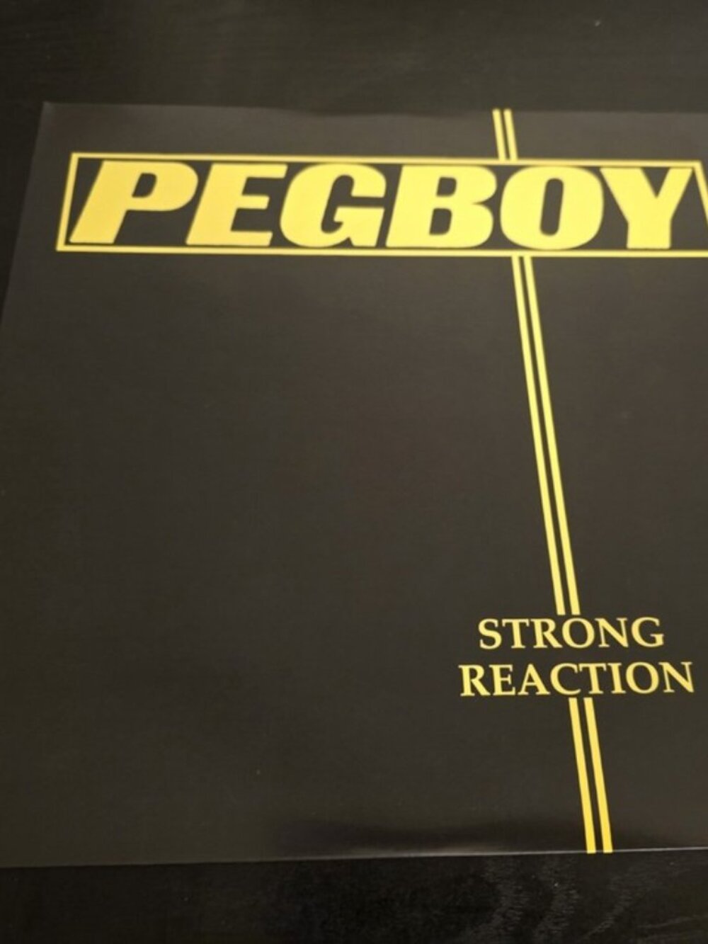 Pegboy Strong Reaction LP Vinyl Record 1991 Punk Rock Reissue